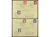 ✉ Mi. 781/98, 799A/ 802A. 1941-42 (1-8, 20-3). SERIE COMPLET