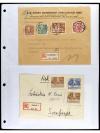 ✉ SUECIA. 1920-45. Conjunto de 17 cartas. 