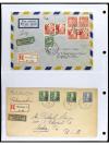 ✉ SUECIA. 1920-45. Conjunto de 17 cartas. 