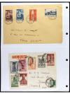 ✉ FRANCIA. 1924-1958. Conjunto de 50 cartas circuladas, prec