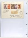 ✉ FRANCIA. 1924-1958. Conjunto de 50 cartas circuladas, prec