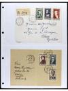 ✉ FRANCIA. 1924-1958. Conjunto de 50 cartas circuladas, prec