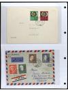 ✉ ALEMANIA. 1950-55. OCCIDENTAL. Conjunto de 38 cartas con d