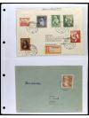 ✉ ALEMANIA. 1950-55. OCCIDENTAL. Conjunto de 38 cartas con d