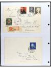 ✉ ALEMANIA. 1950-55. OCCIDENTAL. Conjunto de 38 cartas con d