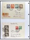✉ ALEMANIA. 1950-55. OCCIDENTAL. Conjunto de 38 cartas con d