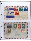 ✉ ALEMANIA. 1950-55. OCCIDENTAL. Conjunto de 38 cartas con d