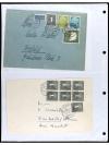 ✉ ALEMANIA. 1950-55. OCCIDENTAL. Conjunto de 38 cartas con d