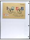 ✉ ALEMANIA. 1950-55. OCCIDENTAL. Conjunto de 38 cartas con d