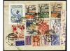 ✉ ESPAÑA GUERRA CIVIL. 1937. BARCELONA a SUIZA. 15 cts. verd