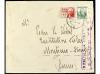 ✉ ESPAÑA GUERRA CIVIL. 1937. BARCELONA a SUIZA. 15 cts. verd