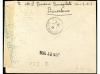 ✉ ESPAÑA. Ed. 757, 673 (3), 745. 1938. BARCELONA a FRANCIA. 