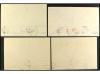 ✉ ESPAÑA. 1930. GRAF ZEPPELIN. Conjunto de cuatro cartas vol