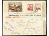 ✉ ESPAÑA. Ed. 763, 685 (2), 774 (4). 1938. BARCELONA a NEW Y