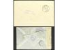 ✉ ESPAÑA. Ed. 830, 831. 1938-40. Dos cartas certificadas, ci