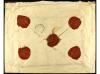 ✉ MARRUECOS. 1918-19. Conjunto de cinco sobres circulados po