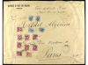 ✉ MARRUECOS. 1918-19. Conjunto de cinco sobres circulados po