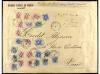 ✉ MARRUECOS. 1918-19. Conjunto de cinco sobres circulados po