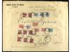 ✉ MARRUECOS. 1918-19. Conjunto de cinco sobres circulados po