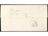 ✉ ESPAÑA. Ed. 65FP. 1864. 12 cuartos verde FALSO POSTAL (Gra