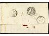 ✉ ITALIA. 1856. TUNIS. Entire from GENOA (Italy) to TUNIS, v