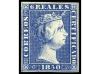 (*) ESPAÑA. Ed. 4. 6 reales azul. Buen color. Márgenes ajust