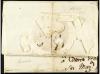 ✉ ESPAÑA: PREFILATELIA. 1779. Sobrescrito a TAFALLA. Marca e