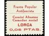 */(*) ESPAÑA GUERRA CIVIL. ZONA REPUBLICANA. LORCA (Murcia).