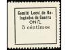 ESPAÑA GUERRA CIVIL. ZONA REPUBLICANA. ONIL. 5 cts. negro. 2