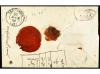 ✉ ESPAÑA. Ed. 82 (3). 1866. OVIEDO a FRANCIA. 12 cuartos nar
