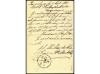 ✉ ESPAÑA. Ed. 201. 1868. BARCELONA a COPENHAGEN. Entero Post