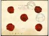 ✉ ESPAÑA. Ed. 201, 207. 1889. BARCELONA a BUENOS AIRES. 5 ct