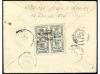 ✉ ESPAÑA. Ed. 213, 215, 217/25. 1896. LAS PALMAS a FRANCIA. 