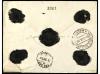 ✉ ESPAÑA. Ed. 219 (2), 221. 1896. VALENCIA a MADRID. 15 cts.