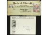 ✉ ESPAÑA. 1928. Conjunto de 6 sobres circulados con sellos d