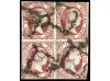 ° ESPAÑA. Ed. 9. 5 reales rosa. 1 sello suelto y bloque de c