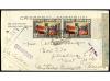 ✉ ESPAÑA. Ed. 757 (4), 763 (2). 1938. BARCELONA a NEW YORK. 
