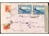 ✉ ESPAÑA. Ed. 757. 1938. BARCELONA a FRANCIA. 45 c. + 2 pts.