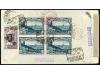 ✉ ESPAÑA. Ed. 757sv (2) + 757a, 694, 761. 1938. BARCELONA a 