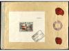 ✉ ESPAÑA. Ed. 763 (2) y 764. 1938. BARCELONA a SUIZA. 1 pta.