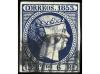 ° ESPAÑA. Ed. 21. 6 reales azul. Dos ejemplares con márgenes