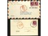 ✉ LOTES y COLECCIONES. Ed. 321/3. 1930. HISTORIA POSTAL. Con