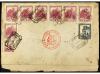 ✉ ESPAÑA. Ed. 673, 674 (25), 685. 1938. BARCELONA a BUENOS A