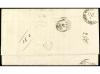 ✉ ESPAÑA. Ed. 149. 1875. BARCELONA a MESSINA (Italia). 50 ct