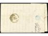 ✉ ESPAÑA. Ed. 149. 1875. VALENCIA a GÉNOVA (Italia). 50 cts.
