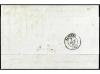 ✉ ESPAÑA. Ed. 53 (5). 1861. MADRID a FRANCIA. 12 cuartos car