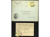 ✉ ESPAÑA. Ed. 268, 269f, 271, 271f. 1920. Dos cartas circula
