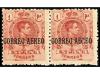 ** ESPAÑA. Ed. 292ta y 296ta. 5 c. verde y 1 pta. rosa, pare