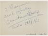 1960 ca. LIBRO. ALBUM DE FIRMAS MANUSCRITAS Y DEDICATORIAS D