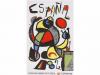 1982. CARTEL. (FUTBOL). CHILLIDA; TAPIES; FOLON; ARROYO; SAU